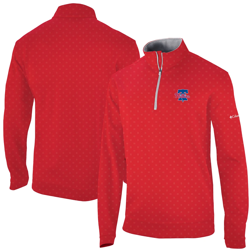 Men's Columbia Philadelphia Phillies Wickham Hills Omni-Wick Quarter-Zip Jacket