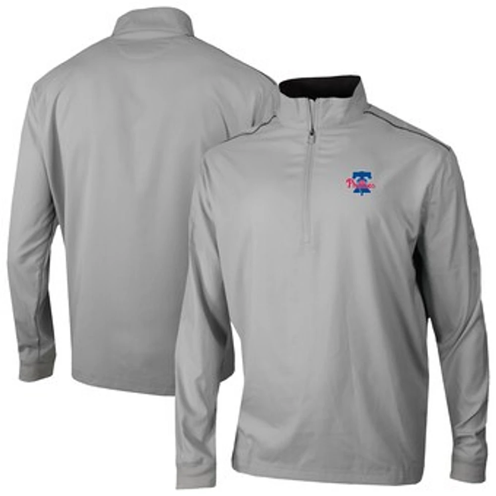 Men's Columbia Philadelphia Phillies Omni-Wick Bogey's Paradise Quarter-Zip Top