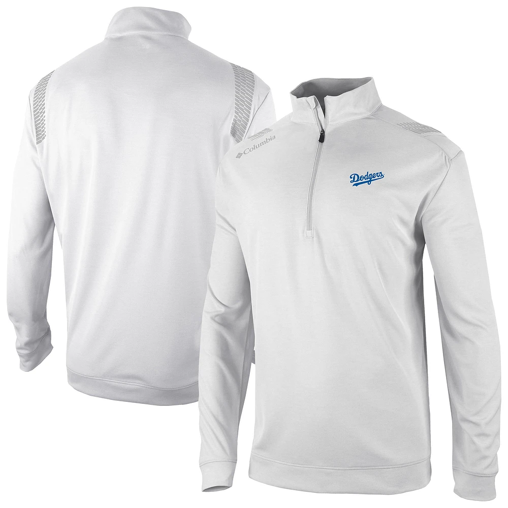 Men's Columbia Los Angeles Dodgers Oakland Downs Omni-Wick Quarter-Zip Top