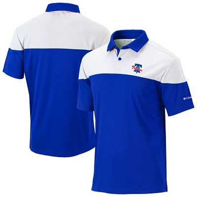 Men's Columbia Royal Philadelphia Phillies Omni-Wick Best Ball Polo