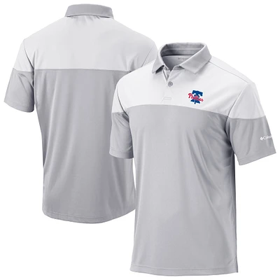 Men's Columbia Gray Philadelphia Phillies Omni-Wick Best Ball Polo