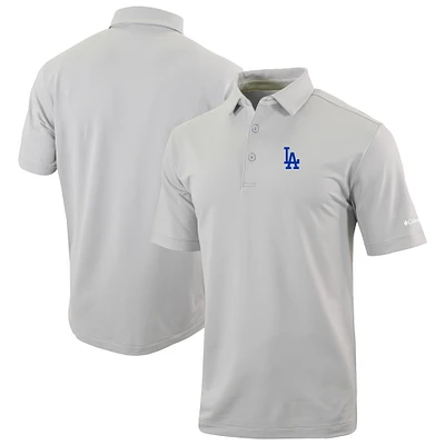 Men's Columbia Los Angeles Dodgers Omni-Wick Even Lie Polo