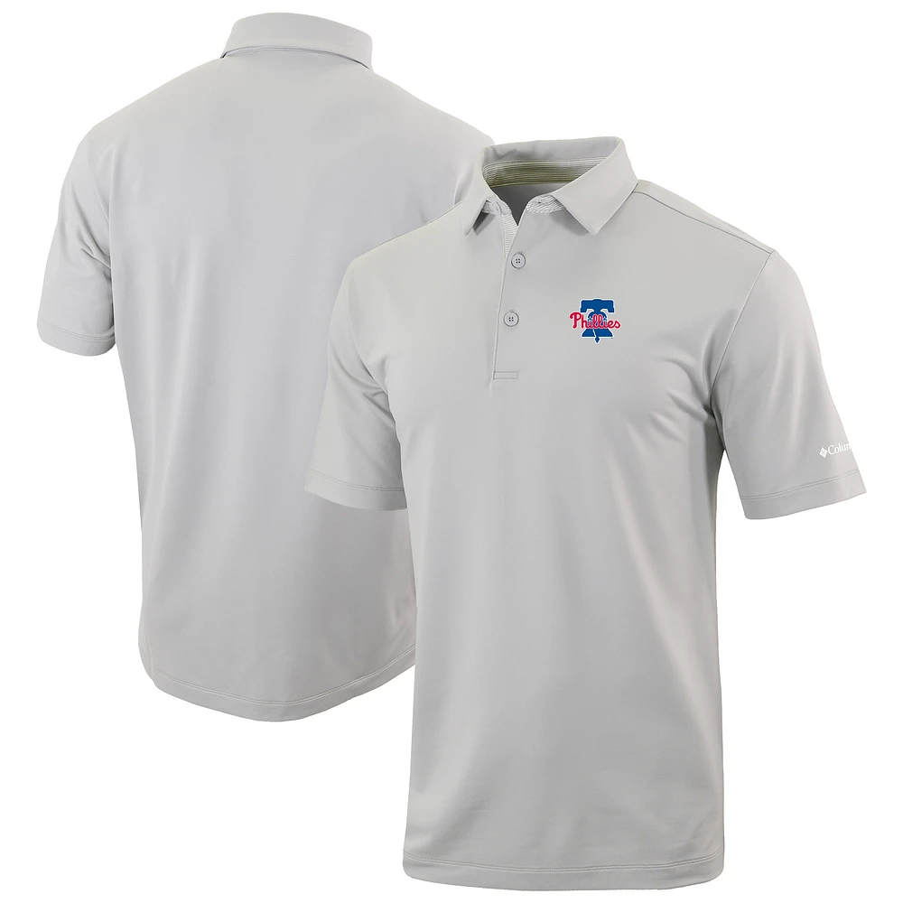 Men's Columbia Philadelphia Phillies Omni-Wick Even Lie Polo