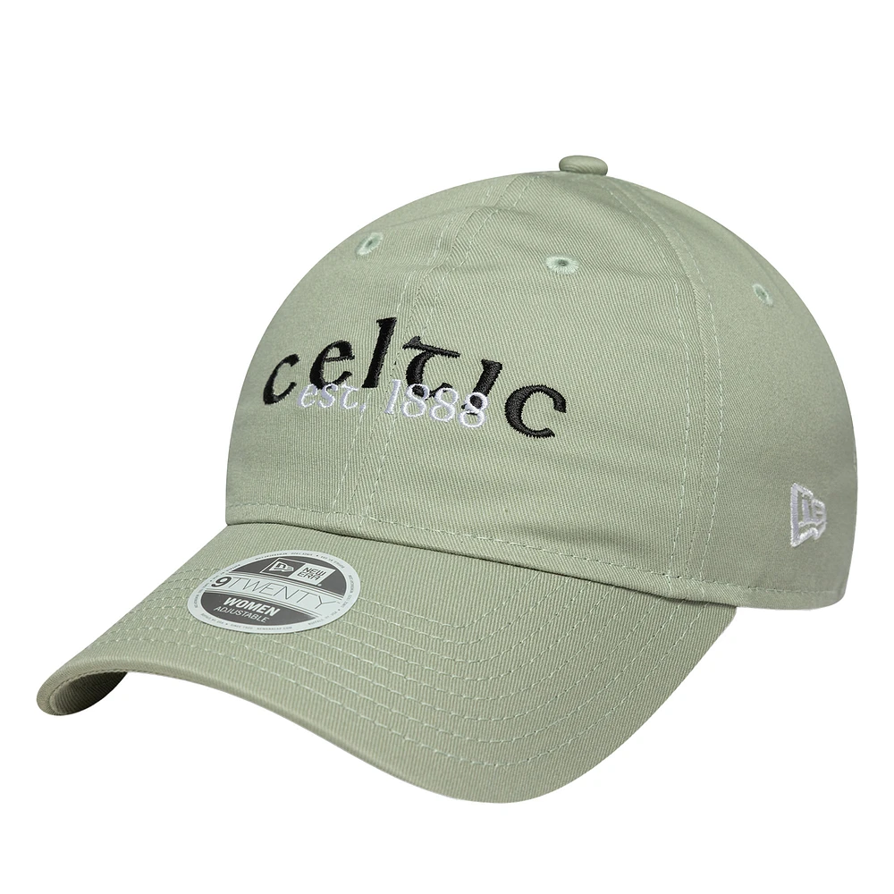 Women's New Era Green Celtic Core 9TWENTY Adjustable Hat