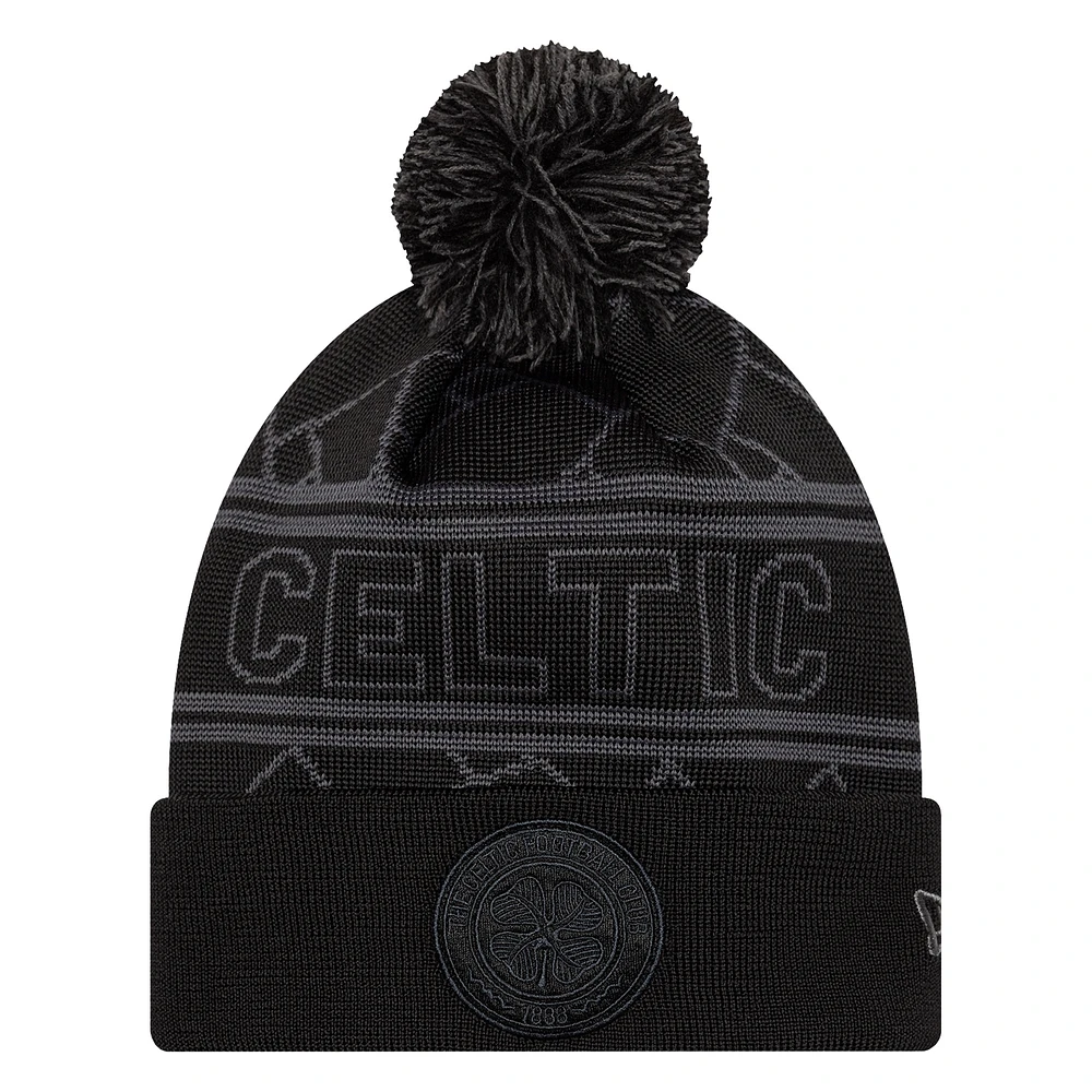 Men's New Era Celtic Sport Cuffed Knit Hat with Pom