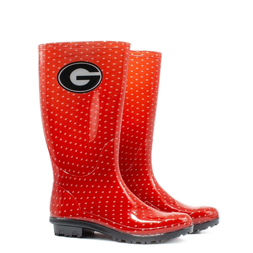 Women's Red Georgia Bulldogs Rain Boots