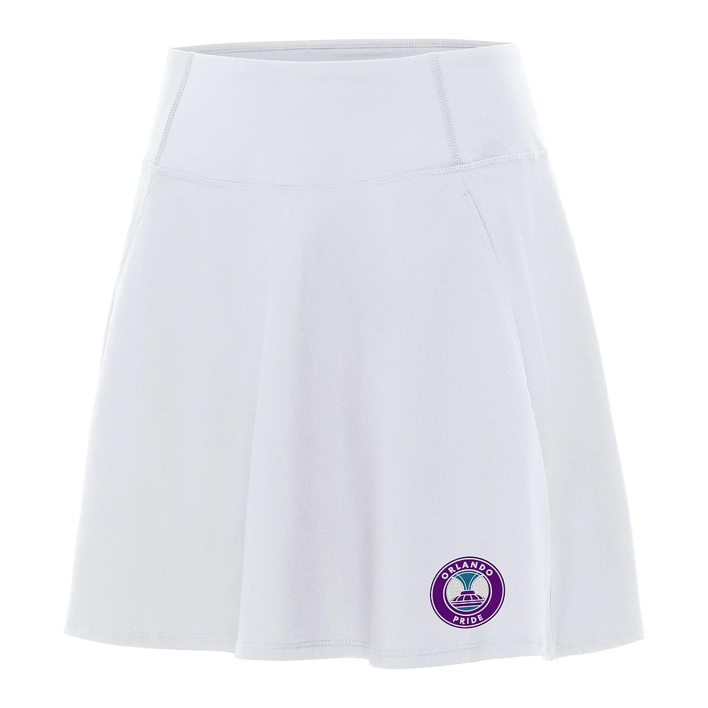 Women's Antigua White Orlando Pride Chip Skort
