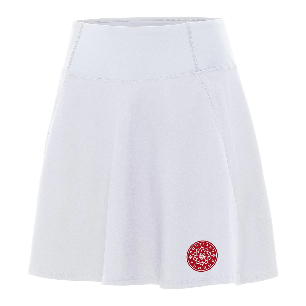 Women's Antigua White Portland Thorns FC Chip Skort