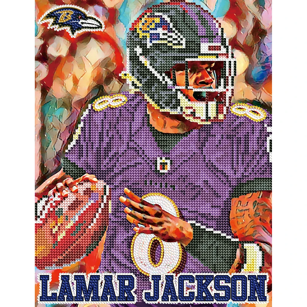 Lamar Jackson Baltimore Ravens Diamond Painting Art Craft Kit