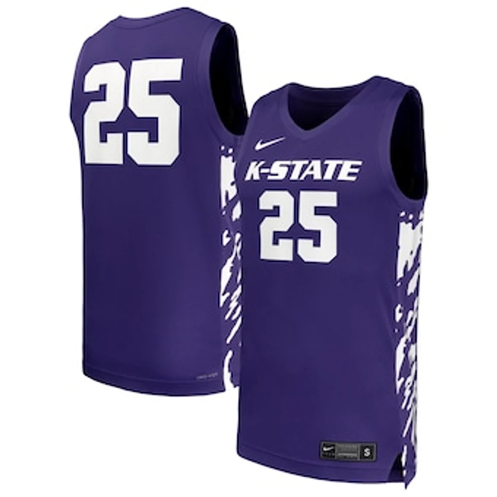 Men's Nike #25 Kansas State Wildcats Replica Basketball Jersey