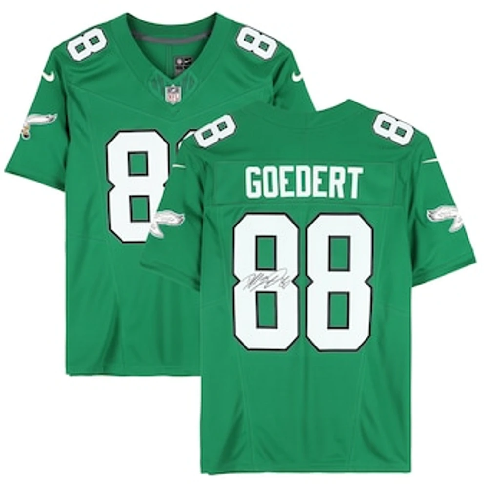 Dallas Goedert Philadelphia Eagles Autographed Nike Kelly Green Limited Jersey