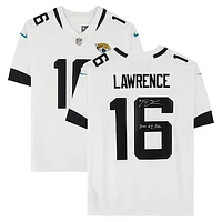 Trevor Lawrence Jacksonville Jaguars Autographed White Nike Limited Jersey with "2021 #1 Pick" Inscription