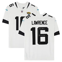 Trevor Lawrence Jacksonville Jaguars Autographed White Nike Limited Jersey with "2021 #1 Pick" Inscription