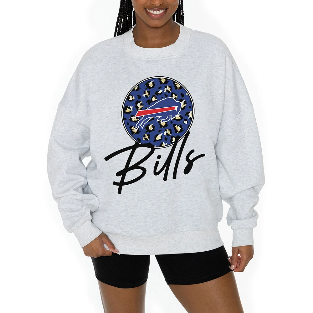 Unisex Gameday Couture Ash Buffalo Bills Going Wild Premium Fleece Pullover Sweatshirt