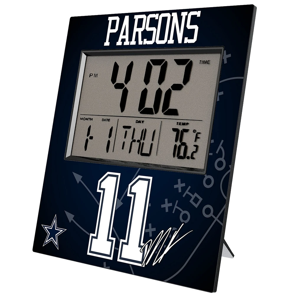 Keyscaper Micah Parsons Dallas Cowboys Digital Desk & Wall Clock