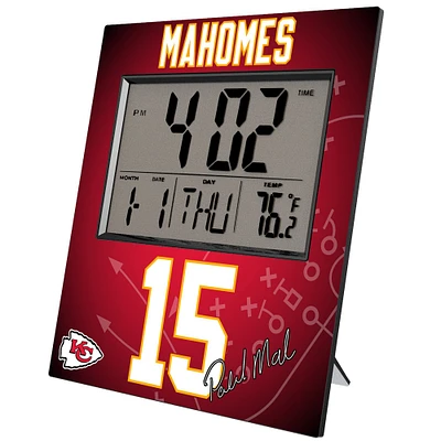 Keyscaper Patrick Mahomes Kansas City Chiefs Digital Desk & Wall Clock
