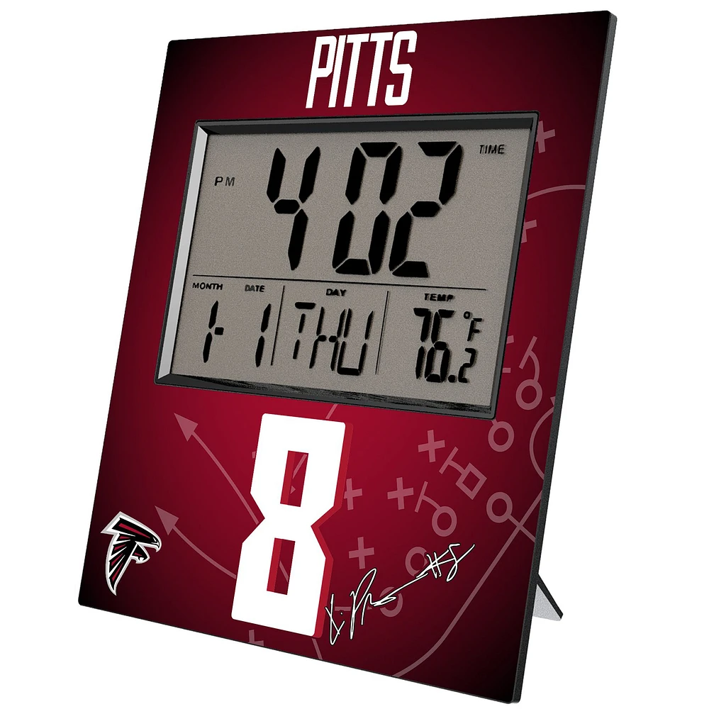 Keyscaper Kyle Pitts Atlanta Falcons Digital Desk & Wall Clock