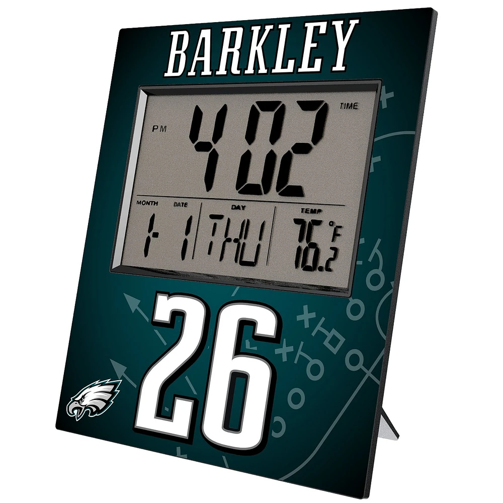 Keyscaper Saquon Barkley Philadelphia Eagles Digital Desk & Wall Clock
