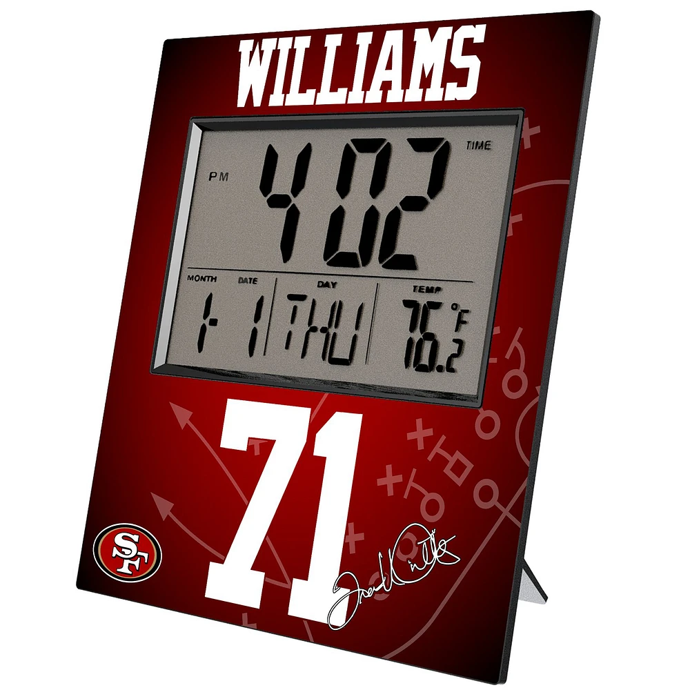 Keyscaper Trent Williams San Francisco 49ers Digital Desk & Wall Clock