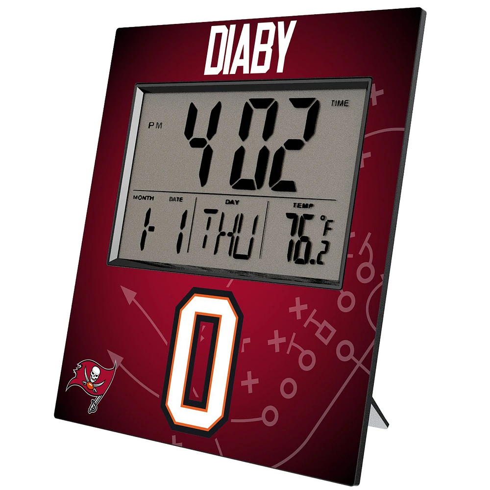 Keyscaper YaYa Diaby Tampa Bay Buccaneers Digital Desk & Wall Clock