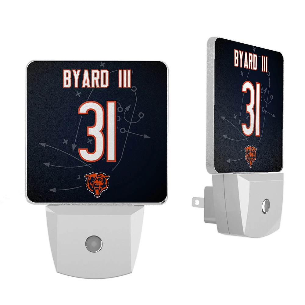 Keyscaper Kevin Byard III Chicago Bears Nightlight 2-Pack