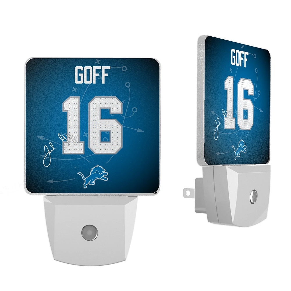 Keyscaper Jared Goff Detroit Lions Nightlight 2-Pack