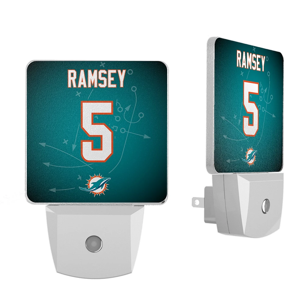Keyscaper Jalen Ramsey Miami Dolphins Nightlight 2-Pack