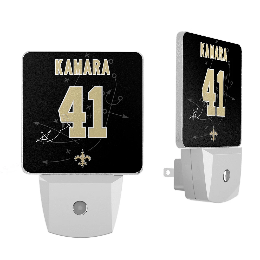 Keyscaper Alvin Kamara New Orleans Saints Nightlight 2-Pack