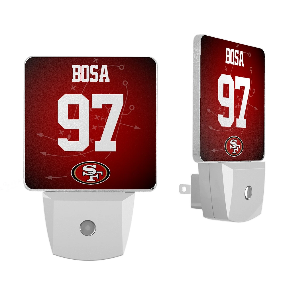 Keyscaper Nick Bosa San Francisco 49ers Nightlight 2-Pack
