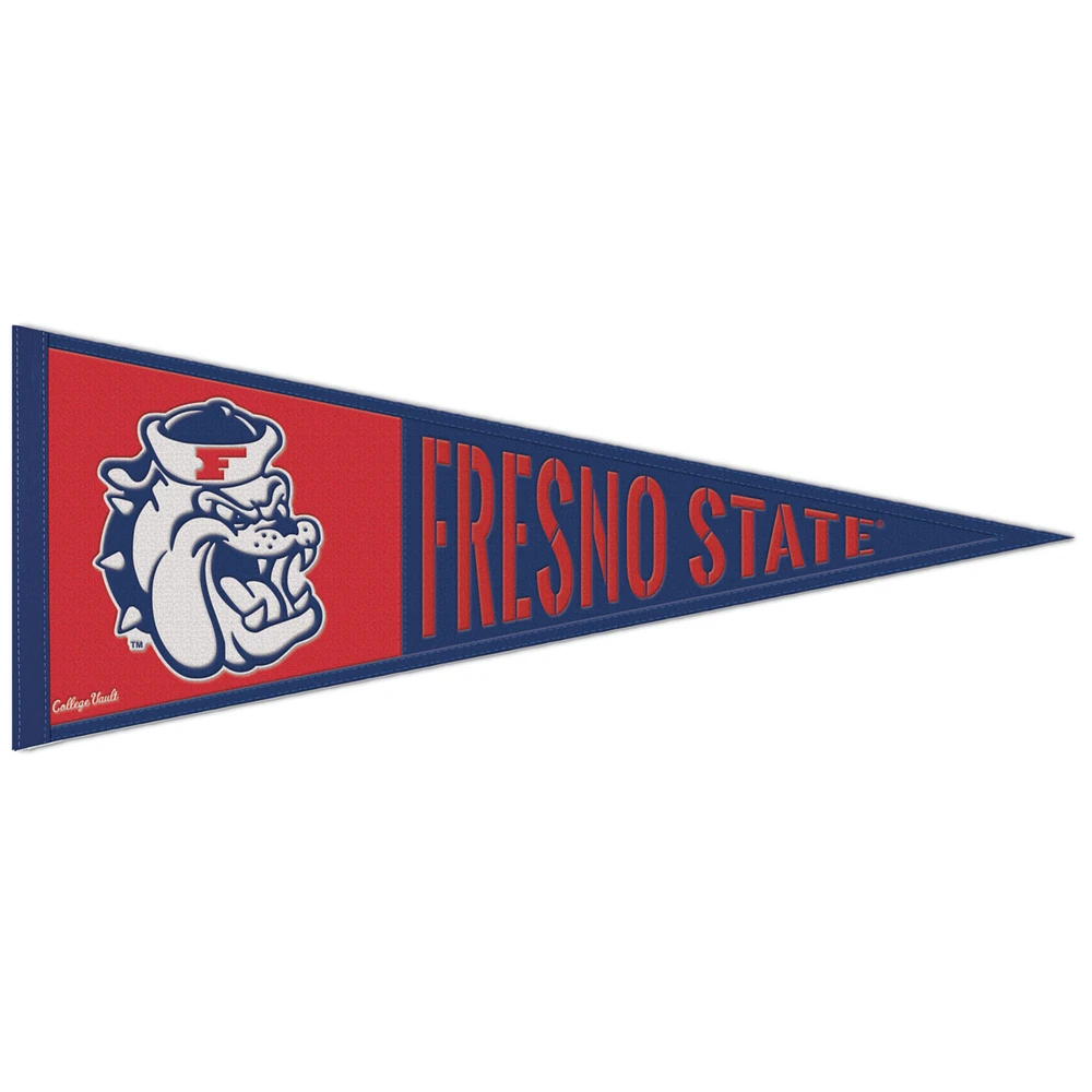 WinCraft Fresno State Bulldogs 13" x 32" Retro Logo Wool Pennant