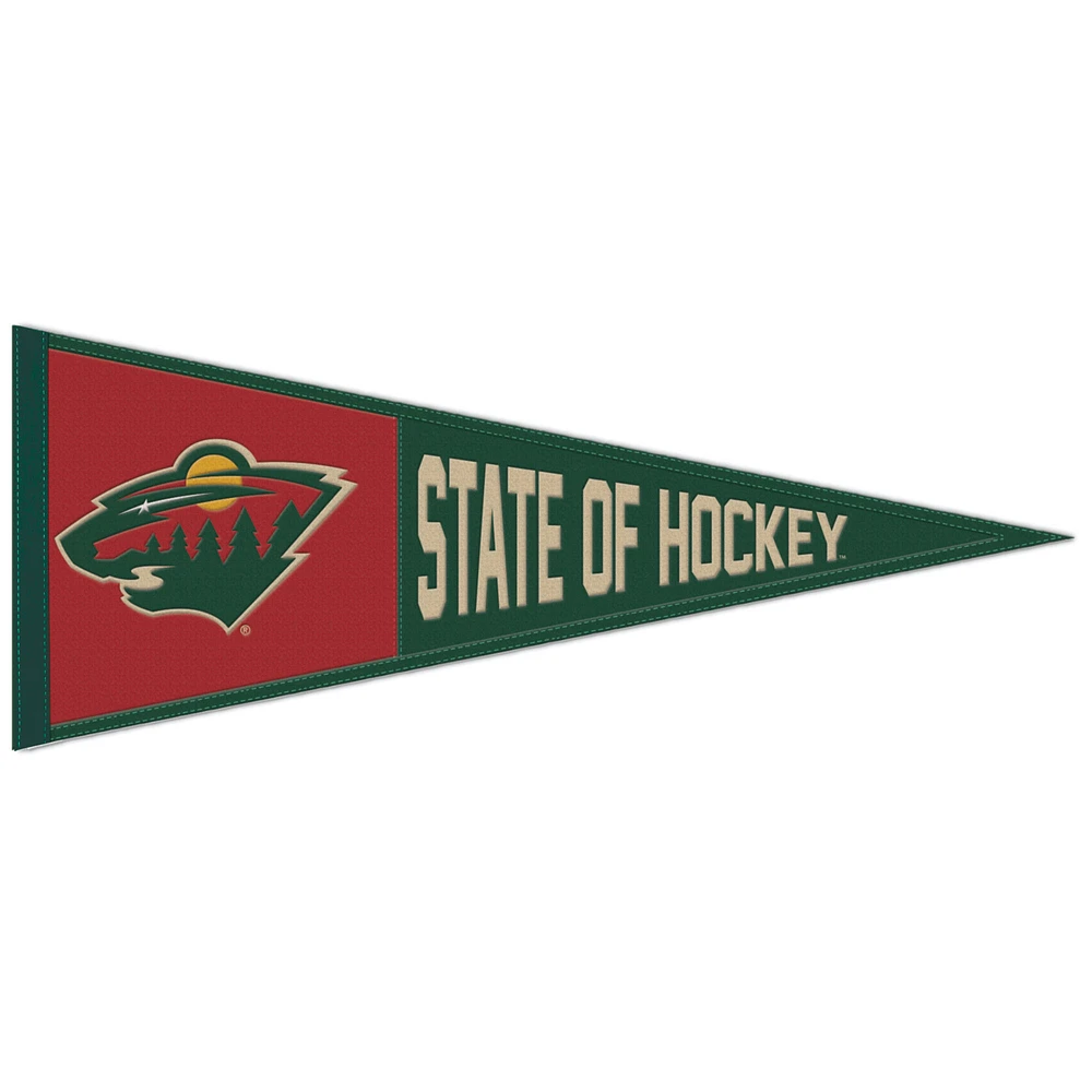 WinCraft Minnesota Wild 13" x 32" Retro Logo Wool Pennant
