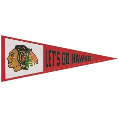 WinCraft Chicago Blackhawks 13" x 32" Retro Logo Wool Pennant