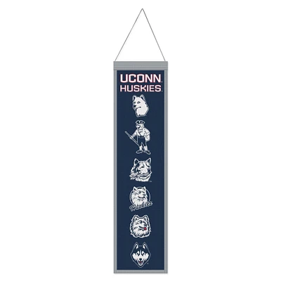 WinCraft UConn Huskies 8" x 32" Wool Evolution Banner