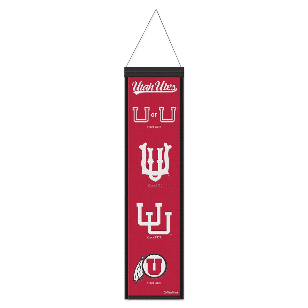 WinCraft Utah Utes 8" x 32" Wool Evolution Banner