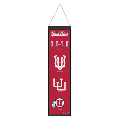 WinCraft Utah Utes 8" x 32" Wool Evolution Banner