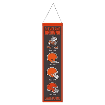 WinCraft Cleveland Browns 8" x 32" Wool Evolution Banner