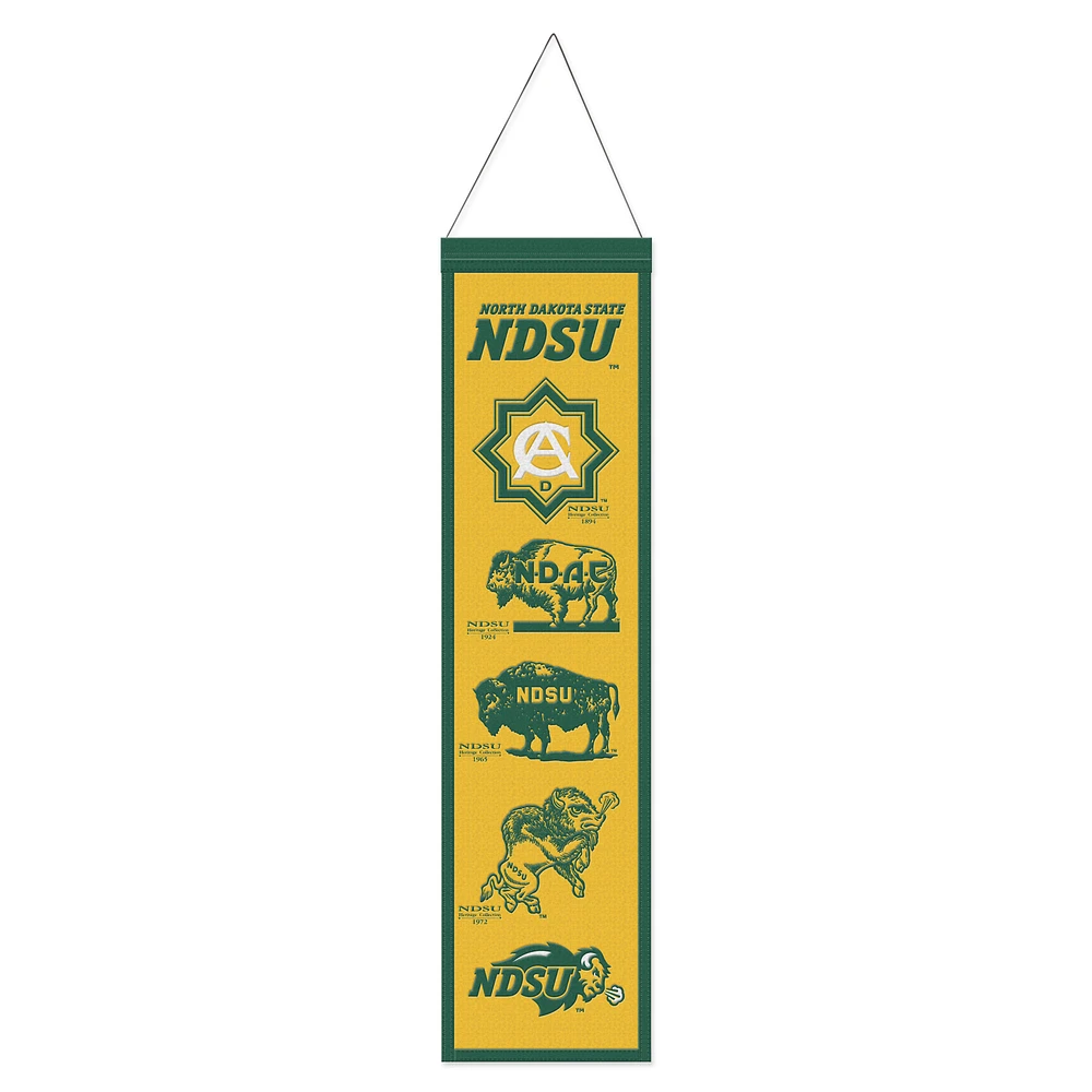 WinCraft NDSU Bison 8" x 32" Wool Evolution Banner