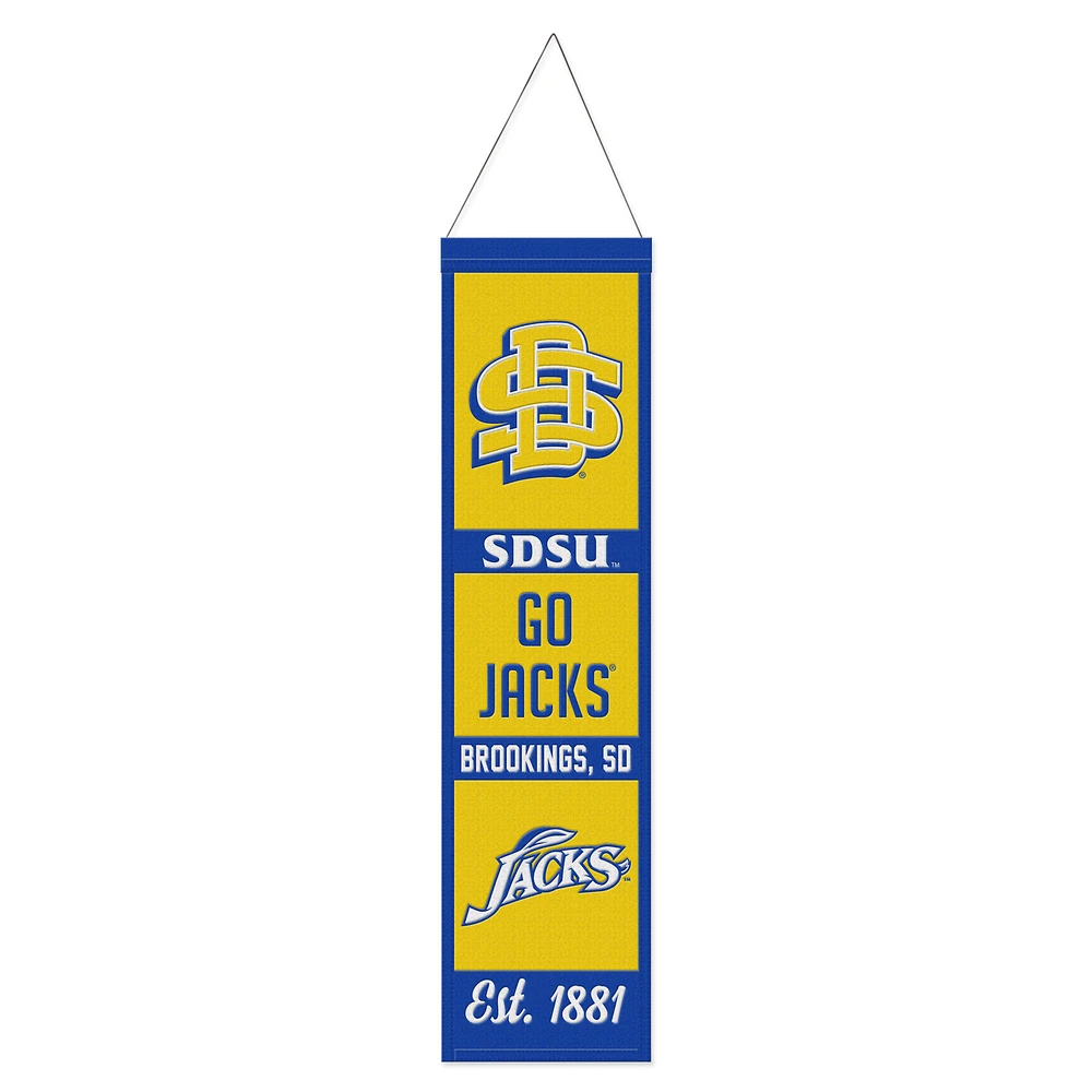 WinCraft South Dakota State Jackrabbits 8" x 32" Wool Evolution Banner