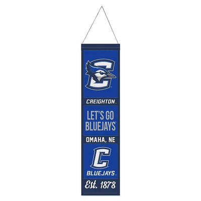 WinCraft Creighton Bluejays 8" x 32" Wool Evolution Banner