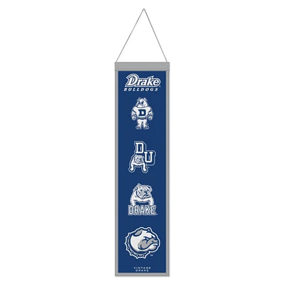 WinCraft Drake Bulldogs 8" x 32" Wool Evolution Banner