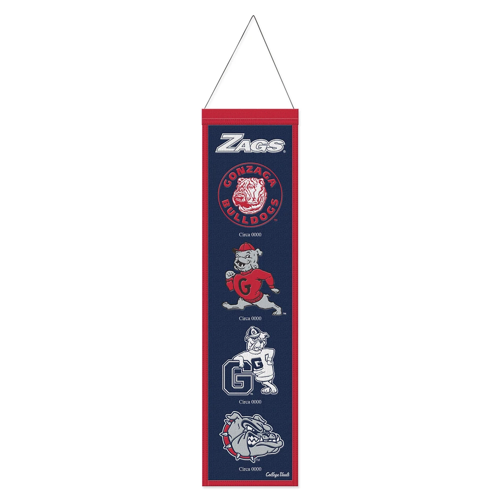 WinCraft Gonzaga Bulldogs 8" x 32" Wool Evolution Banner