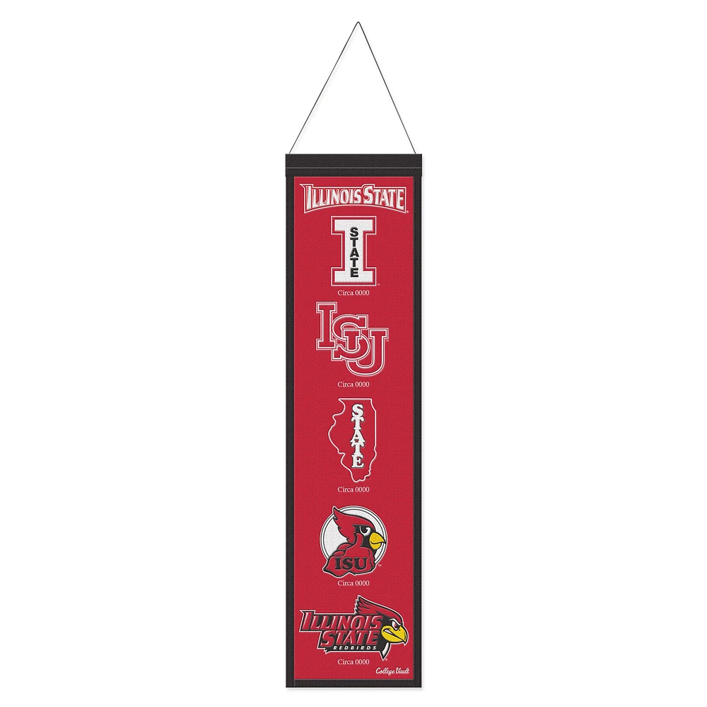 WinCraft Illinois State Redbirds 8" x 32" Wool Evolution Banner