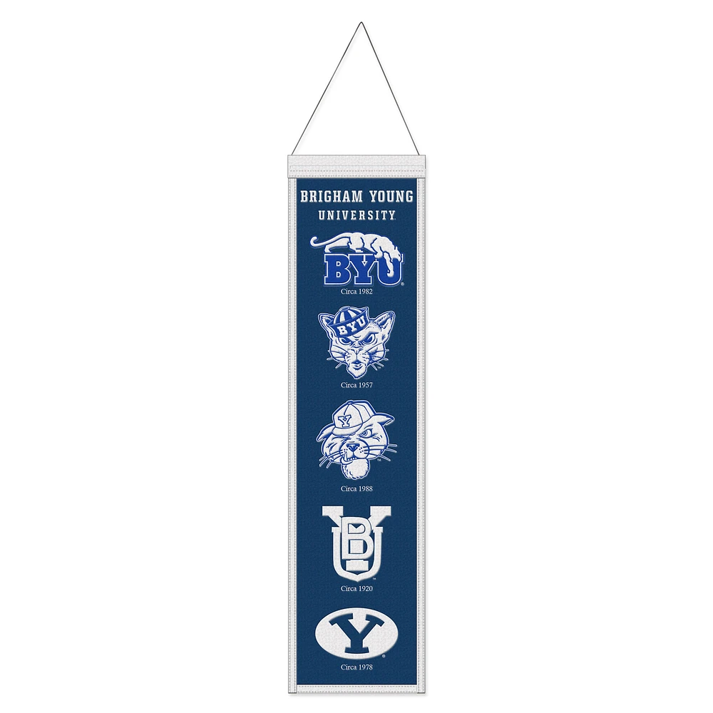 WinCraft BYU Cougars 8" x 32" Wool Evolution Banner