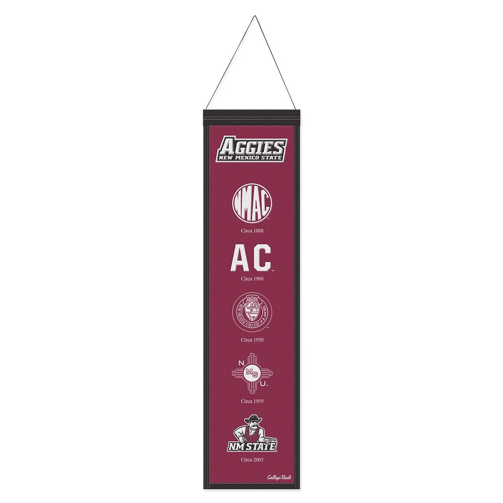 WinCraft New Mexico State Aggies 8" x 32" Wool Evolution Banner