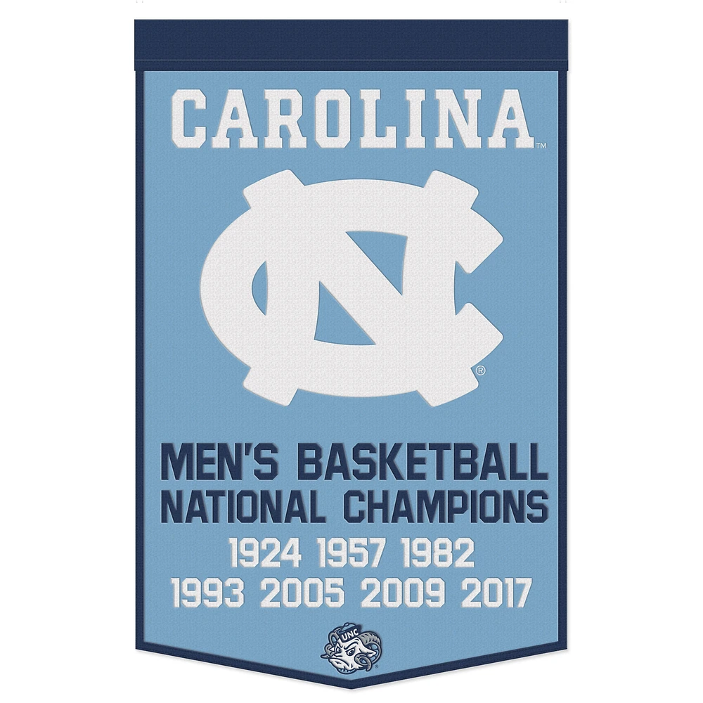 WinCraft North Carolina Tar Heels 24" x 38" Wool Championship Banner