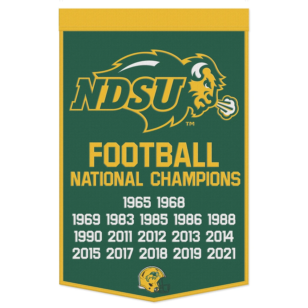 WinCraft NDSU Bison 24" x 38" Wool Championship Banner