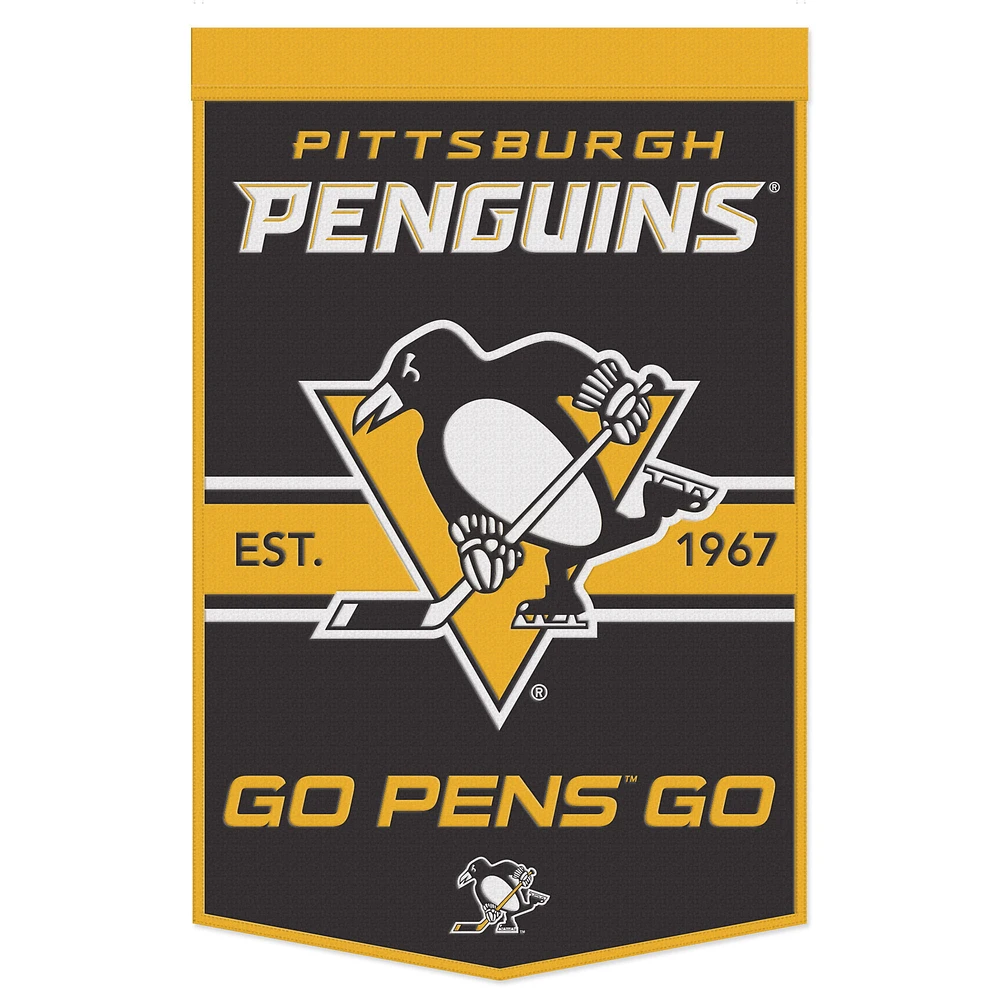 WinCraft Pittsburgh Penguins 24" x 38" Wool Slogan Banner