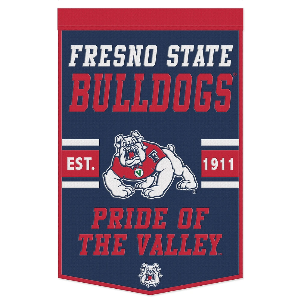 WinCraft Fresno State Bulldogs 24" x 38" Wool Slogan Banner