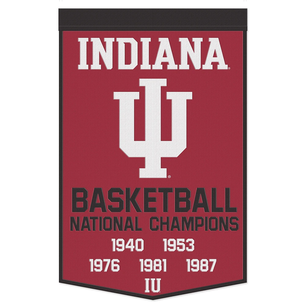 WinCraft Indiana Hoosiers 24" x 38" Wool Championship Banner