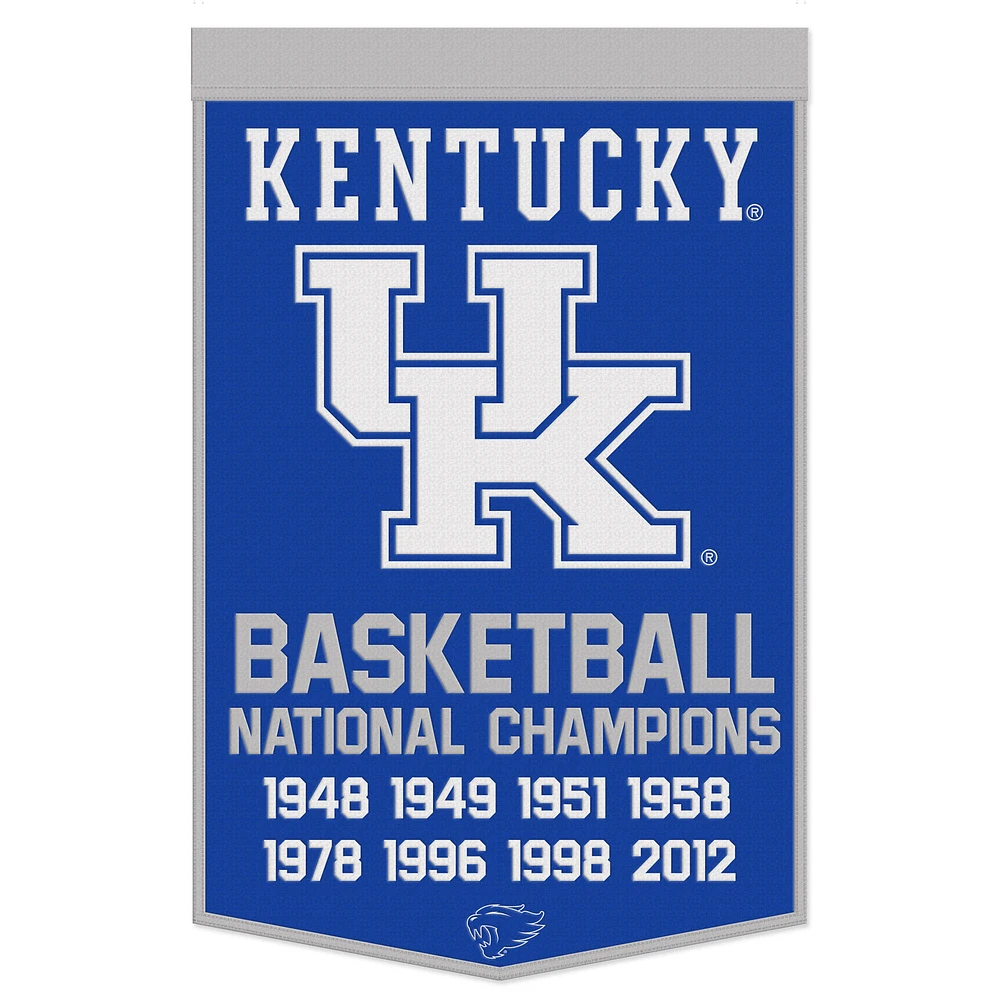 WinCraft Kentucky Wildcats 24" x 38" Wool Championship Banner